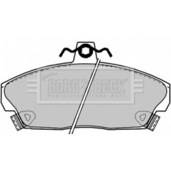 Brake Pad Set BORG & BECK BBP1417 OE Ref 06450S6DE51