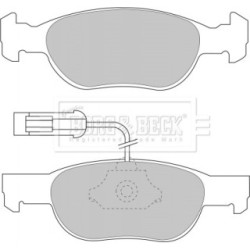 Brake Pad Set BORG & BECK BBP1418 OE Ref 77362300