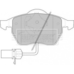 Brake Pad Set BORG & BECK BBP1447 OE Ref 4B0615116F