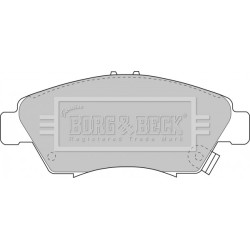 Brake Pad Set BORG & BECK BBP1457 OE Ref 06450S5AG00
