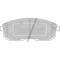 Brake Pad Set BORG & BECK BBP1473 OE Ref 410602Y091
