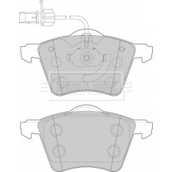 Brake Pad Set BORG & BECK BBP1498 OE Ref 1151377