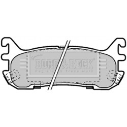 Brake Pad Set BORG & BECK BBP1584 OE Ref XU2Z2V200PA