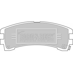 Brake Pad Set BORG & BECK BBP1586 OE Ref 24203720