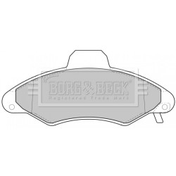 Brake Pad Set BORG & BECK BBP1600 OE Ref 1015598