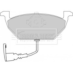 Brake Pad Set BORG & BECK BBP1617 OE Ref 1J0698151E