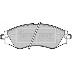 Brake Pad Set BORG & BECK BBP1642 OE Ref 96253367