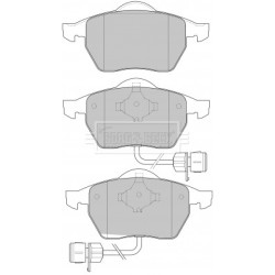 Brake Pad Set BORG & BECK BBP1646 OE Ref 4D0698151H