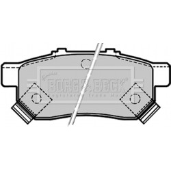 Brake Pad Set BORG & BECK BBP1657 OE Ref 43022S04000