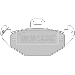 Brake Pad Set BORG & BECK BBP1676 OE Ref 8671005932