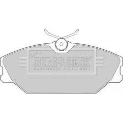 Brake Pad Set BORG & BECK BBP1708 OE Ref 410607125R