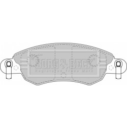 Brake Pad Set BORG & BECK BBP1709 OE Ref 4252.87 BORG & BECK