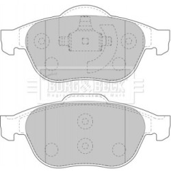 Brake Pad Set BORG & BECK BBP1731 OE Ref 410601237R