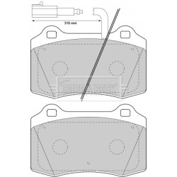Brake Pad Set BORG & BECK BBP1737 OE Ref 77362239
