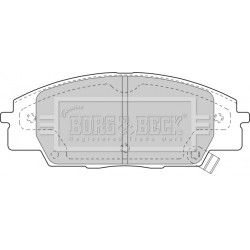 Brake Pad Set BORG & BECK BBP1742 OE Ref 06450S5TE00