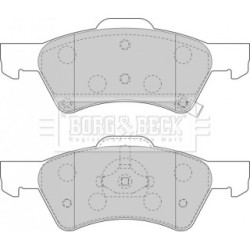 Brake Pad Set BORG & BECK BBP1745 OE Ref 05019804AA