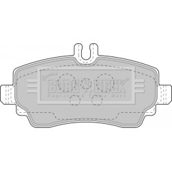 Brake Pad Set BORG & BECK BBP1752 OE Ref A4144200220