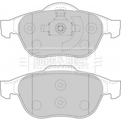 Brake Pad Set BORG & BECK BBP1764 OE Ref 410607716R