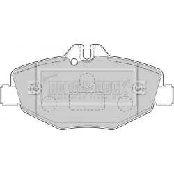Brake Pad Set BORG & BECK BBP1796 OE Ref 0034209920