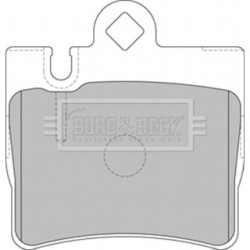 Brake Pad Set BORG & BECK BBP1797 OE Ref 0034201920