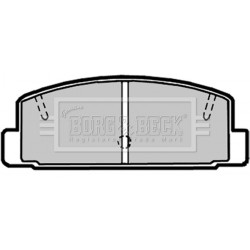 Brake Pad Set BORG & BECK BBP1816 OE Ref FB712628Z