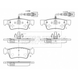 Brake Pad Set BORG & BECK BBP2011 OE Ref 7L6 698 451 C