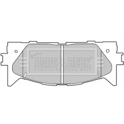 Brake Pad Set BORG & BECK BBP2026 OE Ref 04465-06080