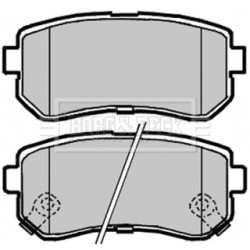 Brake Pad Set BORG & BECK BBP2104 OE Ref 583021HA10