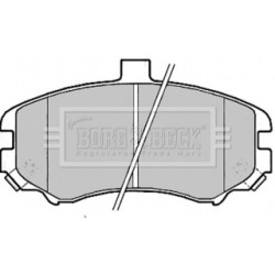 Brake Pad Set BORG & BECK BBP2203 OE Ref 581012DA50