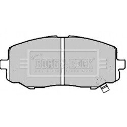 Brake Pad Set BORG & BECK BBP2213 OE Ref 581011JA60