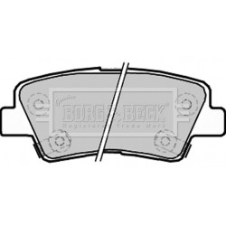 Brake Pad Set BORG & BECK BBP2220 OE Ref 583011RA30