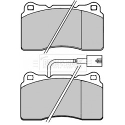 Brake Pad Set BORG & BECK BBP2261 OE Ref 77364516