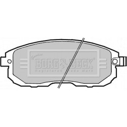 Brake Pad Set BORG & BECK BBP2282 OE Ref 410602Y090