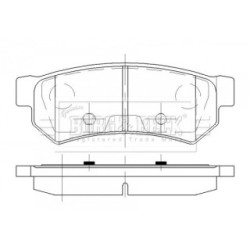 Brake Pad Set BORG & BECK BBP2307 OE Ref 96800089