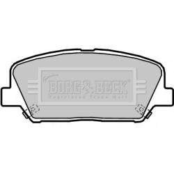 Brake Pad Set BORG & BECK BBP2364 OE Ref 581012VA70