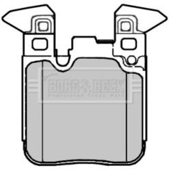 Brake Pad Set BORG & BECK BBP2376 OE Ref 34216855474