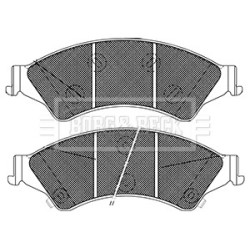 Brake Pad Set BORG & BECK BBP2406 OE Ref 1723538