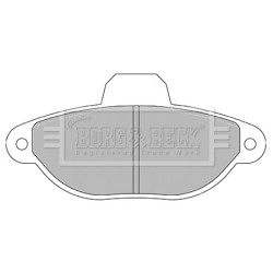 Brake Pad Set BORG & BECK BBP2428 OE Ref 71770985