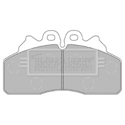 Brake Pad Set BORG & BECK BBP2435 OE Ref 2996520