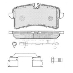 Brake Pad Set BORG & BECK BBP2449 OE Ref 4H0 698 451F