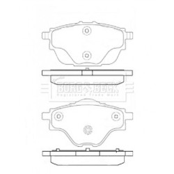 Brake Pad Set BORG & BECK BBP2451 OE Ref 1619791280 BORG & BECK