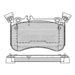 Brake Pad Set BORG & BECK BBP2467 OE Ref 000 420 78 00