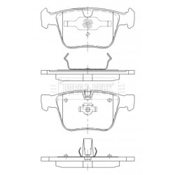 Brake Pad Set BORG & BECK BBP2470 OE Ref 164 420 24 20