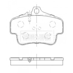 Brake Pad Set BORG & BECK BBP2472 OE Ref 997 352 948 00 BORG & BECK