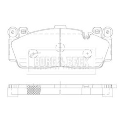 Brake Pad Set BORG & BECK BBP2473 OE Ref 34 11 2 284 371 BORG & BECK