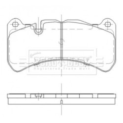 Brake Pad Set BORG & BECK BBP2477 OE Ref 005 420 39 20