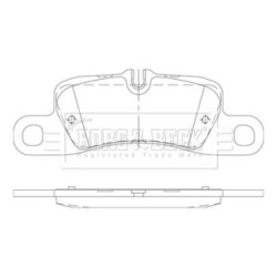 Brake Pad Set BORG & BECK BBP2479 OE Ref 958 352 939 70
