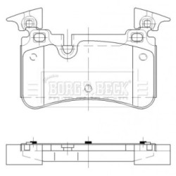 Brake Pad Set BORG & BECK BBP2482 OE Ref 005 420 90 20 BORG & BECK