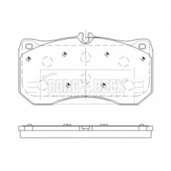 Brake Pad Set BORG & BECK BBP2489 OE Ref 4H0 698 151 P BORG & BECK