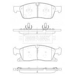 Brake Pad Set BORG & BECK BBP2491 OE Ref 006 420 38 20 BORG & BECK